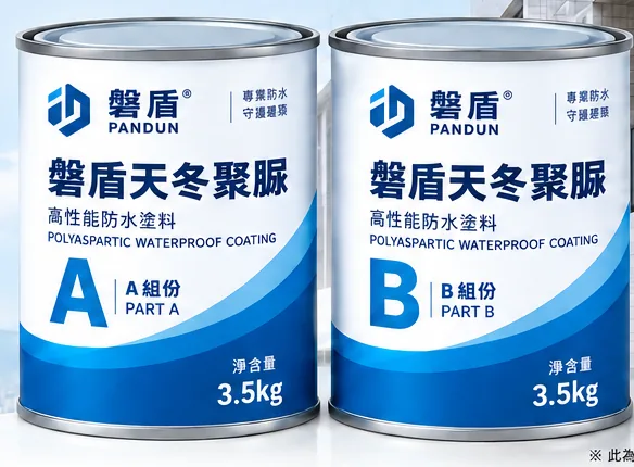 磐盾透明天冬聚脲 A B 劑 7kg 組合